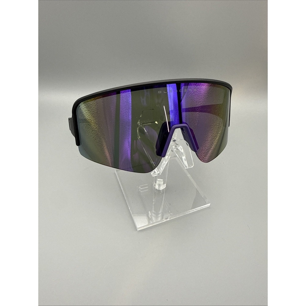 Blenders Eclipse X2 Violet Victory Authentic Polarized Shield Sunglasses Black